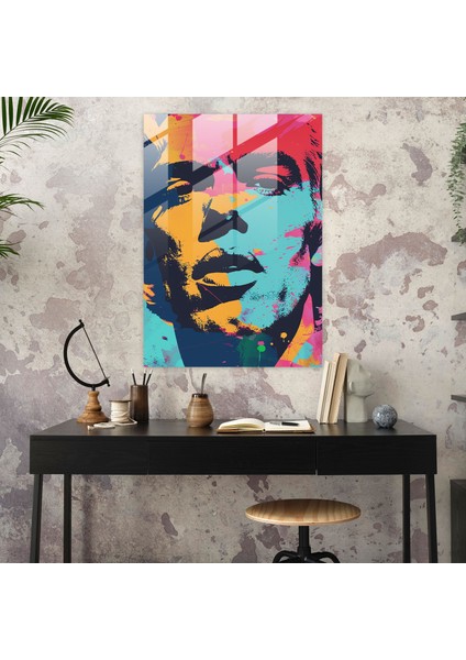 Andy Warhol Cam Tablo Sanatı - Tipografi Tasarımı - Ev Dekorasyonu fiyatları
