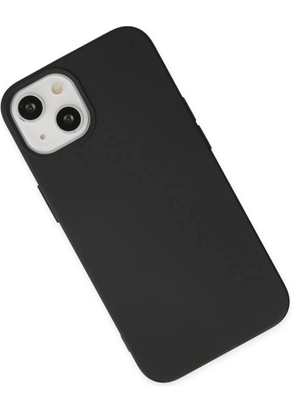 Newface iPhone 14 Plus Kılıf Nano Içi Kadife Silikon - Siyah modelleri