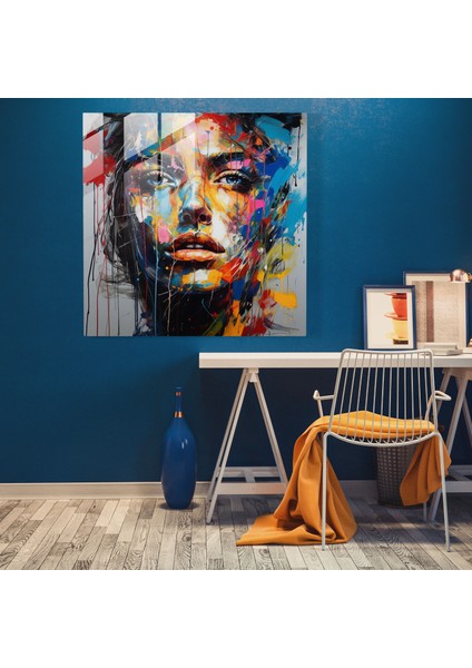 Basquiat Cam Tablo - Duygusal Neo-Dışavurumculuk - Basquiat Kişisel Duygular Modern Sanat Duvar Dekorasyonu modelleri