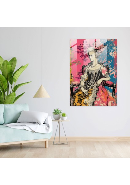 Pop Art Rococo Cam Tablo Sanatı - Klasizm ve Pop Art Tarzını Birleştirerek Duvar Dekorasyonu fiyatları