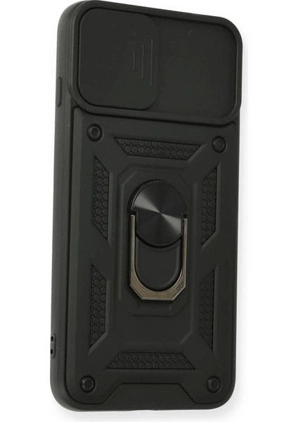 Newface iPhone 7 Plus Kılıf Pars Lens Yüzüklü Silikon - Siyah fiyatları