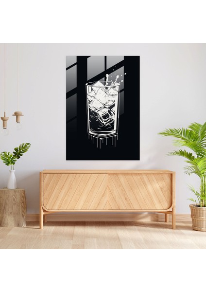 Bira Bardağı Duvar Sanatı - Minimalist Bira Temalı Cam Tablo Ev Dekorasyonu fiyatları