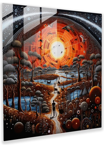 Atalık Efsaneler Cam Tablo - Yerli Hikaye Anlatımı Büyüleyici Detaylar Modern Sanat