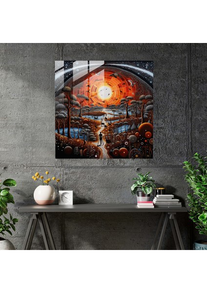 Atalık Efsaneler Cam Tablo - Yerli Hikaye Anlatımı Büyüleyici Detaylar Modern Sanat fiyatları