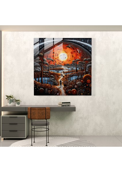 Atalık Efsaneler Cam Tablo - Yerli Hikaye Anlatımı Büyüleyici Detaylar Modern Sanat modelleri