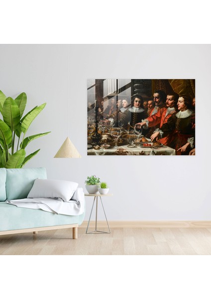 Barok Tarzı Resimli Cam Duvar Sanatı - Zengin Barok Dekor Ev Dekorasyonu fiyatları