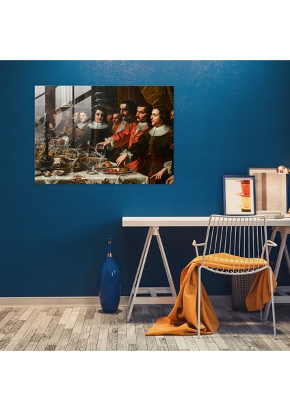 Barok Tarzı Resimli Cam Duvar Sanatı - Zengin Barok Dekor Ev Dekorasyonu modelleri