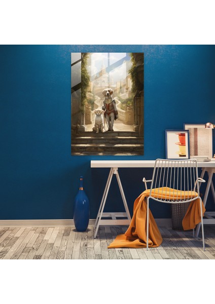 Hayvanlar Insanlar Gibi Giyinmiş Modern Sanat - Hayvanlar Insanlar Gibi Giyinmiş Kanvas Tablo Cam Tablo Yağlı Boya fiyatları