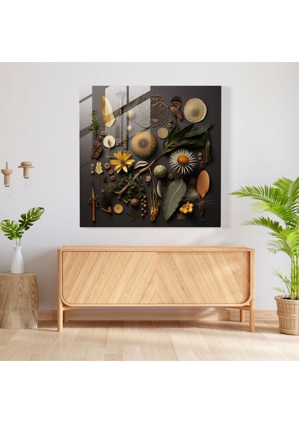 Yerli Flora ve Fauna Cam Tablosu - Aborjin Ev Dekorasyonu Doğal Dokular Fauna fiyatları