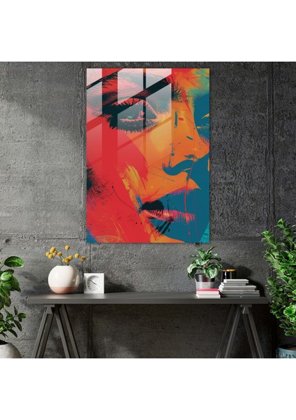 Andy Warhol Cam Tablo Cesur Pop Sanat Ev Dekorasyonu - Andy Warhol Modern Sanat Cam Sanat Cam Duvar Sanatı fiyatları