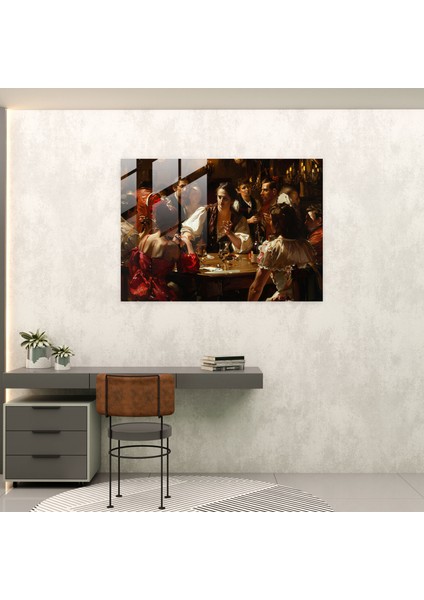 Caravaggio Tarzı Ev Dekorasyonu - Cam Tablo Duvar Dekorasyonu modelleri