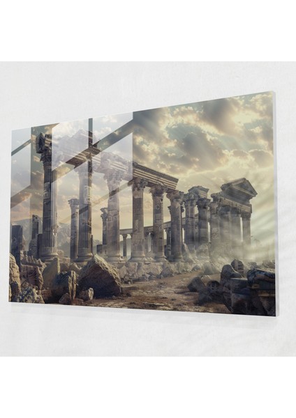 Klasik Cam Sanat - Antik Kalıntılar - Ev Dekorasyonu Klasik Sanat Cam Tablo Ifade