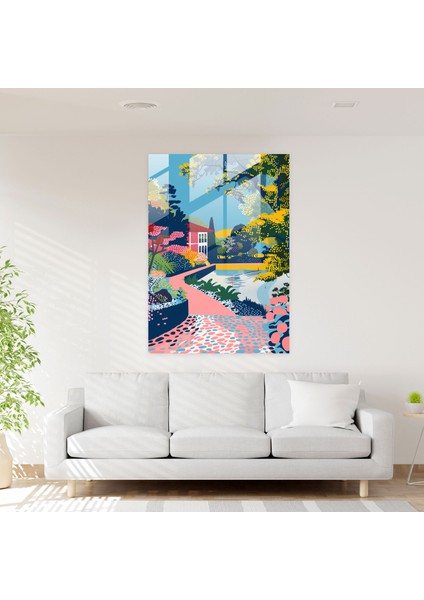 Pop Art Manzaralı Cam Tablo - Klasikizm+Popart Ev Dekorasyonu Duvar Dekorasyonu modelleri