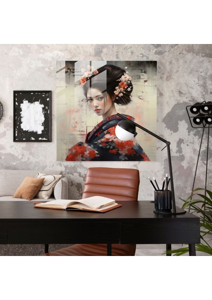 Asya Geyşa Cam Tablosu - Asya Geyşa Cam Sanatı Japon Estetiği modelleri