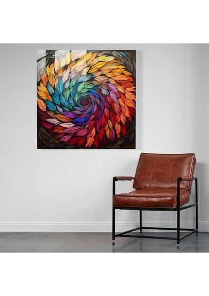 Bohem Tüyler Cam Tablo - Bohem Tüyler Soyut Modern Sanat fiyatları