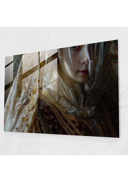 Barok Tarzı Resimli Cam Tablo Sanatı - Modern Sanat Barok Tarzı Resim Cam Duvar Sanatı