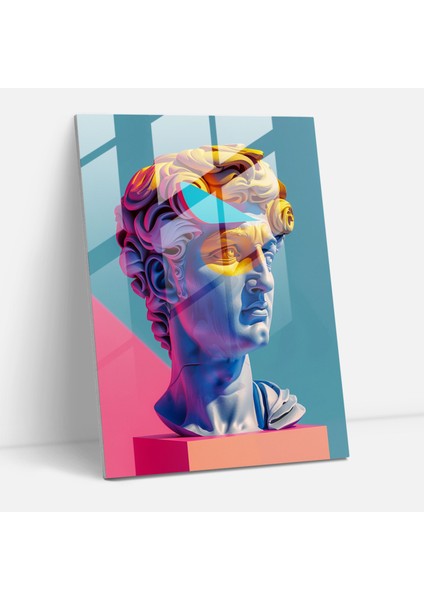 Pop Art Cam Tablo Sanatı - Klasik+Popart Klasik Sanatı ve Pop Art'ı Birleştirin Duvar Dekorasyonu Cam Duvar Sanatı