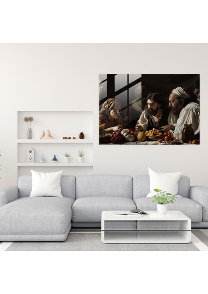 Caravaggio Tarzı Ev Dekorasyonu - Caravaggio Gerçekçi Sanat Cam Tablo Dramatik Aydınlatma fiyatları
