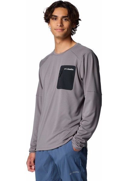 Tech Knit Crew Erkek Teknik Uzun Kollu T-Shirt fırsatları
