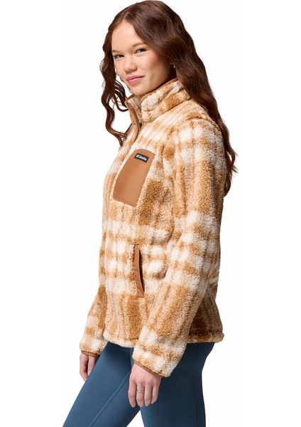 West Bend Print Tam Fermuarlı Iı Kadın Polar Üst modelleri