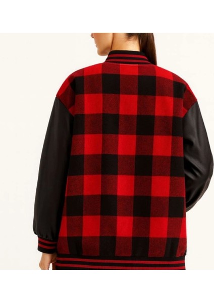 Kolları Uni Deri Içi Astarlı Oduncu Kolej Içi Ceket Bordo fiyatları