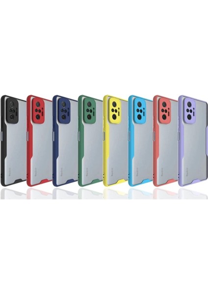 Newface Xiaomi Redmi Note 10 Pro Kılıf Platin Silikon - Lila modelleri