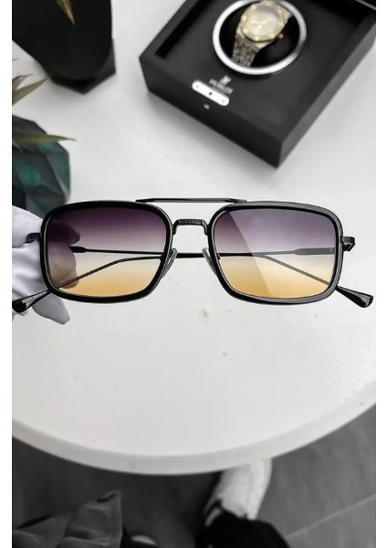 Premium Unisex Güneş Gözlük Degrade Cam Metal Çerçeve modelleri