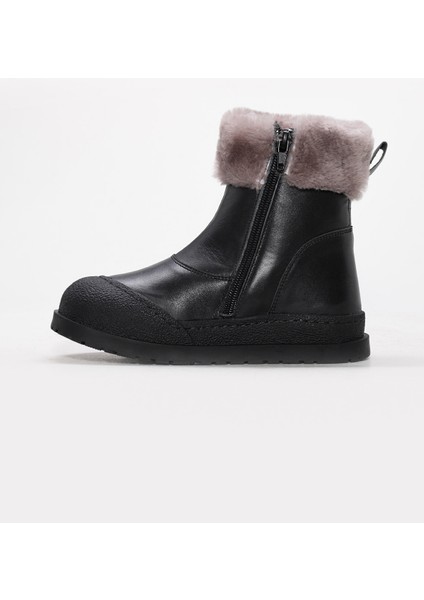 Hakiki Deri Kürklü Unisex Çocuk Klasik Bot 157KXA2757