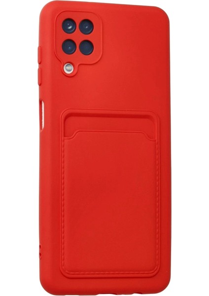 Newface Samsung Galaxy A12 Kılıf Kelvin Kartvizitli Silikon - Kırmızı fiyatları