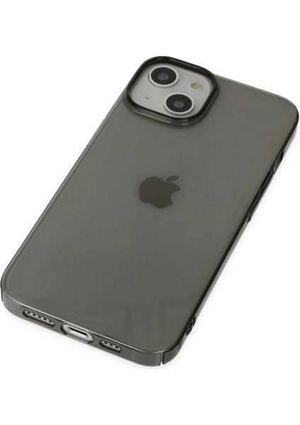 Newface iPhone 14 Plus Kılıf Pc Sert Şeffaf Kapak - Siyah fırsatları