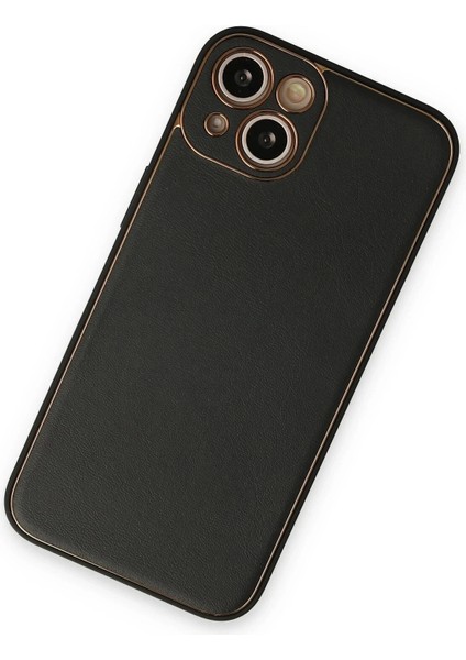 Newface iPhone 14 Plus Kılıf Coco Deri Silikon Kapak - Siyah fiyatları