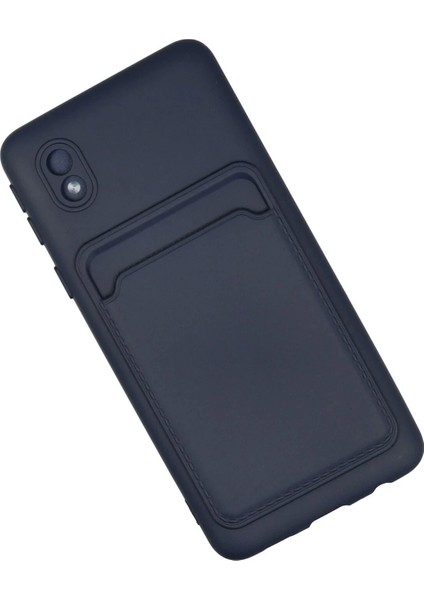 Newface Samsung Galaxy A01 Core Kılıf Kelvin Kartvizitli Silikon - Lacivert fiyatları