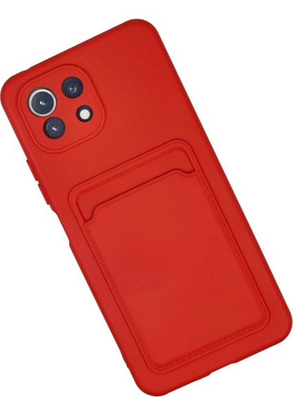 Newface Xiaomi Mi 11 Kılıf Kelvin Kartvizitli Silikon - Kırmızı fiyatları