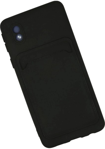 Newface Samsung Galaxy A01 Core Kılıf Kelvin Kartvizitli Silikon - Siyah fiyatları