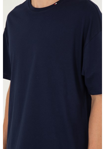 Erkek Lacivert Tişört 50294288-VR033