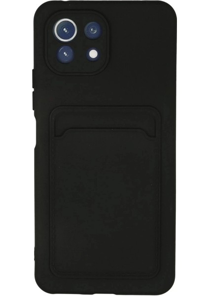 Newface Xiaomi Mi 11 Lite Kılıf Kelvin Kartvizitli Silikon - Siyah
