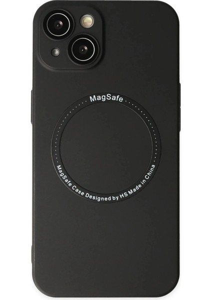 Newface iPhone 14 Plus Kılıf Jack Magneticsafe Lens Silikon - Siyah