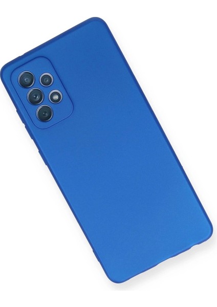 Newface Samsung Galaxy A72 Kılıf First Silikon - Mavi modelleri