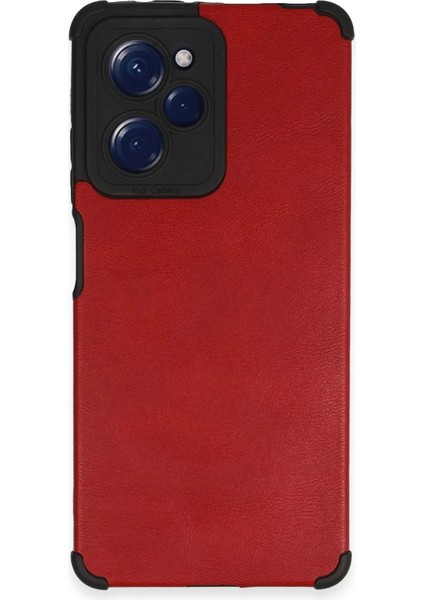 Newface Xiaomi Redmi Note 12 Pro 5g Kılıf Loop Deri Silikon - Kırmızı