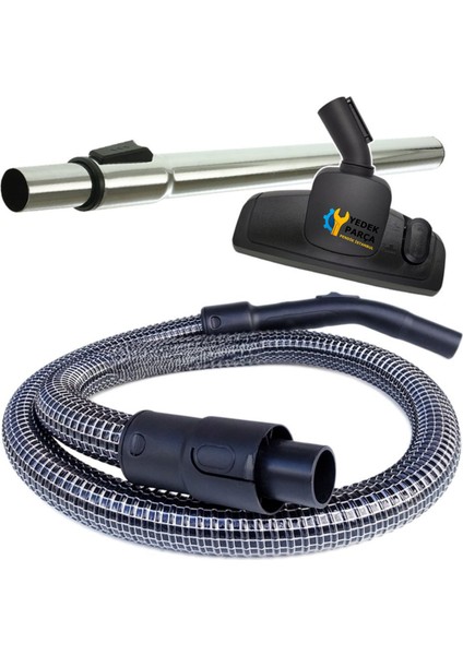 Fakir Uyumlu Atria Electronic Süpürge Çelik Telli Hortumu Başlığı Borusu