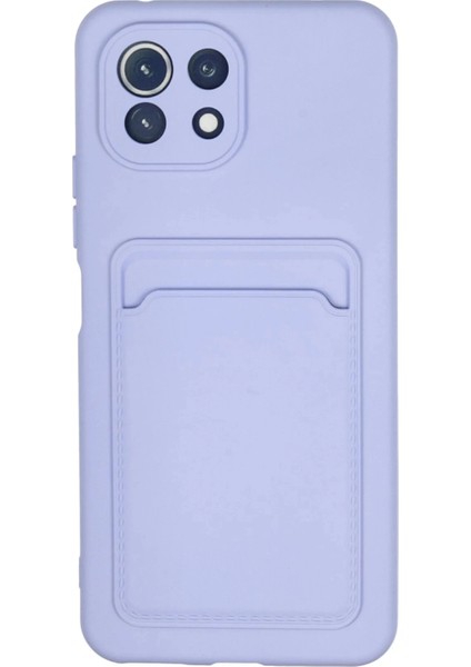 Newface Xiaomi Mi 11 Kılıf Kelvin Kartvizitli Silikon - Lila