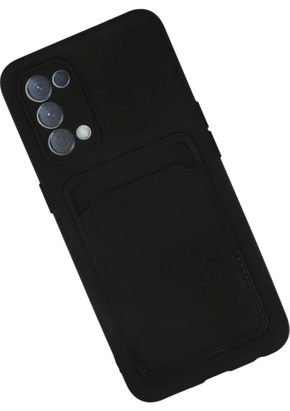 Newface Oppo Reno 5 Kılıf Kelvin Kartvizitli Silikon - Siyah fiyatları