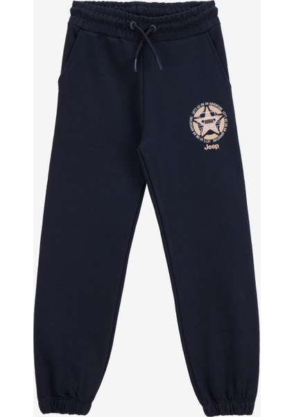 Lastikli Paça Lacivert Erkek Çocuk Eşofman Altı J5WB-EA7767