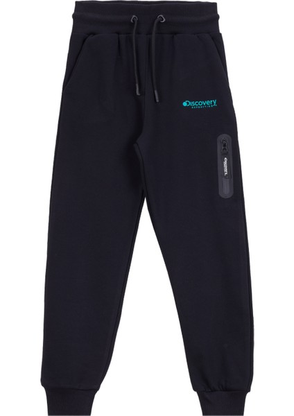 Lastikli Paça Siyah Erkek Çocuk Eşofman Altı D5WB-EA3014