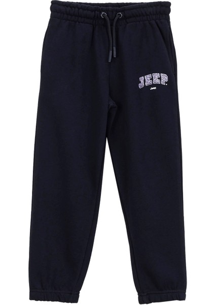 Lastikli Paça Siyah Kız Çocuk Eşofman Altı J5WG-EA7587