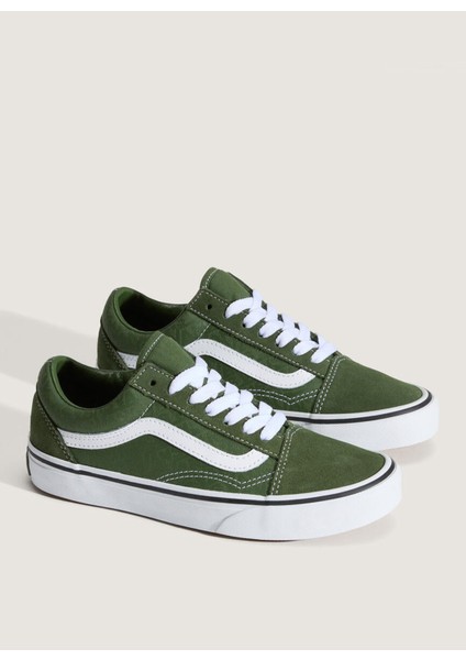 VN000D2VZ3R1-OLD Skool Yeşil Süet + Deri Kadın Lifestyle Ayakkabı modelleri