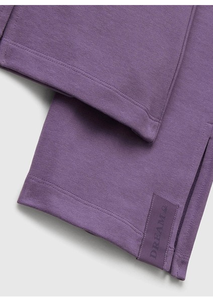 Düz Paça Mor Kız Çocuk Eşofman Altı 3NBMCF06K fiyatları