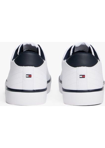 Beyaz - Lacivert Erkek Sneaker Th Hı Vulc Core Low Leather fırsatları