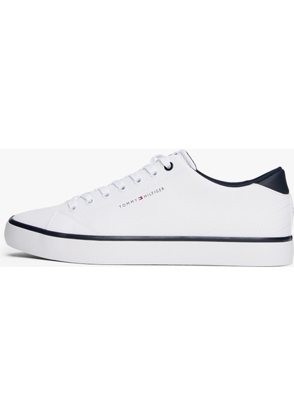 Beyaz - Lacivert Erkek Sneaker Th Hı Vulc Core Low Leather indirimleri