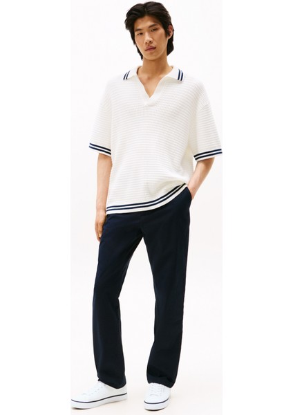 Beyaz - Lacivert Erkek Sneaker Th Hı Vulc Core Low Leather